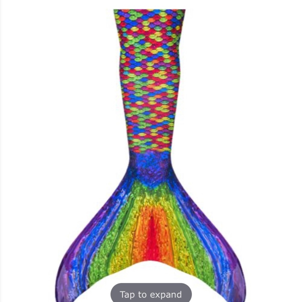 Fin fun rainbow mermaid tail